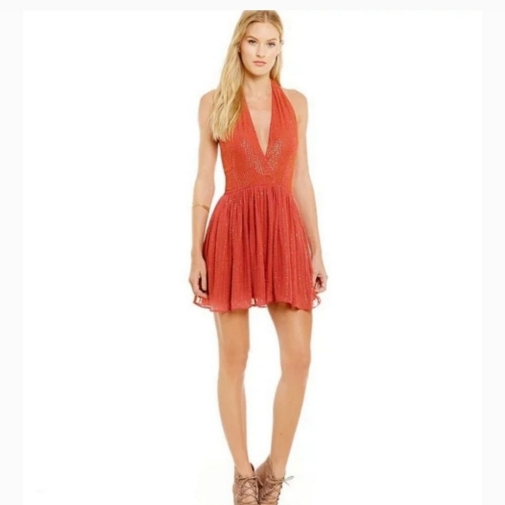Chelsea & Violet / Be Mine Halter Mini Dress